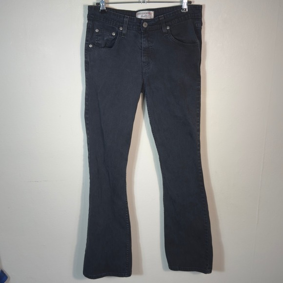 Levi Strauss Signature Women's Stretch Low Rise Bootcut Jeans Black Size 8 - Picture 1 of 8